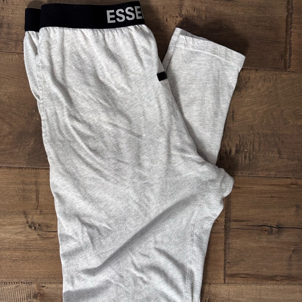 ESSENTIALS FEAR OF GOD lounge pajama pants size Large logo waist